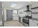 This contemporary kitchen features white cabinets, subway tile backsplash, and stainless appliances at 104 Stuart St, Denver, CO 80219