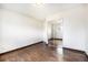 Neutral bedroom with hardwood floors and closet with sliding mirror doors at 16359 W 10Th Ave # Yy3, Golden, CO 80401