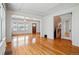 Bright and airy living room featuring hardwood floors and a view of the lake at 618 S Franklin St, Denver, CO 80209