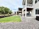 Lawn with fence and gravel at 295 Kitselman Dr, Castle Rock, CO 80104