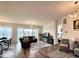 Bright and airy living room featuring multiple seating areas, modern decor, and a sliding glass door at 295 Kitselman Dr, Castle Rock, CO 80104