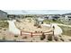 Aerial view of the neighborhood playground in a community at 295 Kitselman Dr, Castle Rock, CO 80104