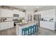 Modern kitchen with white cabinets, stainless steel appliances, and an island at 4410 Cattle Cross Rd, Castle Rock, CO 80104