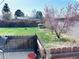 Green backyard with a well-kept lawn and a dog house, perfect for pets and outdoor activities at 413 Jamaica St, Aurora, CO 80010