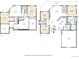 Detailed floor plan showcasing layout of rooms, including bedrooms, kitchen, living spaces, and storage areas at 9299 William Cody Dr, Evergreen, CO 80439