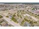 The aerial shot highlights the home's location within a community featuring parks and recreational areas at 576 S Tabor St, Elizabeth, CO 80107