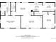 Detailed floor plan illustrating the layout of the primary bedroom, kitchen, dining, and living room at 576 S Tabor St, Elizabeth, CO 80107