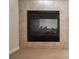 Close-up of living room fireplace with decorative tile surround at 11969 E Lake Cir, Greenwood Village, CO 80111