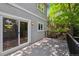 The patio features a sliding glass door with views of the backyard at 11969 E Lake Cir, Greenwood Village, CO 80111