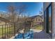 Cozy balcony with seating, perfect for enjoying outdoor views and relaxation at 1013 Homestake Dr # 17C, Golden, CO 80401