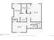 Basement floorplan showing laundry room, bedrooms, bathroom, and closets dimensions at 1013 Homestake Dr # 17C, Golden, CO 80401