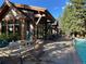 Enjoy community life with access to a pool, lounge chairs, and an area for picnics on a sunny day at 180 Broken Lance Dr # 14, Breckenridge, CO 80424