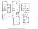 Three floorplans featuring basement, first floor, and upper level layout at 350 Holly St, Denver, CO 80220