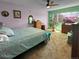 Charming bedroom with a window, ceiling fan, and traditional furnishings at 12622 W Radcliff Ave, Morrison, CO 80465