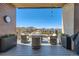Relaxing deck features a stylish seating area and planter boxes while providing an open-air view of the surrounding community at 10119 Bellwether Ln, Lone Tree, CO 80124