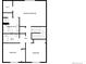 Detailed floorplan showcasing bedrooms, bathrooms, walk-in closet, and primary bath layout of this level at 3957 S Boston St, Denver, CO 80237