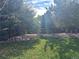 Green lawn surrounded by mature trees and a decorative rock border, with a wooden fence in the background at 2488 W 111Th Pl, Denver, CO 80234