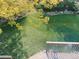 Backyard view from deck, showcasing lush grass and a mature tree, adding privacy at 2488 W 111Th Pl, Denver, CO 80234