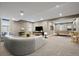 Entertainment basement with a pool table, comfortable seating, and ample lighting, perfect for recreation and relaxation at 3336 Goodyear St, Castle Rock, CO 80109