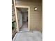 Exterior view of a balcony with door leading to carpeted bedroom at 9220 Wilde Ln # 102, Parker, CO 80134