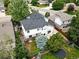 Aerial view of a house with backyard, garden, and a trampoline at 2078 Goldfinch Ct, Longmont, CO 80503