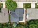 Bird's eye view of a home with lush greenery and a well-maintained roof at 2078 Goldfinch Ct, Longmont, CO 80503