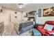 Spacious bedroom featuring a bed with upholstered headboard and stylish decor at 3022 S Wheeling S Way # 410, Aurora, CO 80014