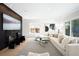 Cozy living room featuring plush seating, fireplace, and bright windows at 19 S Eudora St, Denver, CO 80246