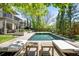 Inviting pool area with chaise lounges and serene landscaping at 19 S Eudora St, Denver, CO 80246