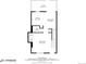 Floor plan showing the kitchen, dining area, bath and living room at 4445 S Lowell Blvd, Denver, CO 80236