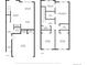 Comprehensive floor plans of the home's first and second floors at 6780 Meade Cir # B, Westminster, CO 80030