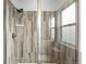 Tiled shower with glass enclosure and rainfall shower head at 6780 Meade Cir # B, Westminster, CO 80030