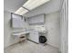 Functional laundry room with countertop, cabinets, sink, microwave, and ample storage space at 6769 W 70Th Ave, Arvada, CO 80003
