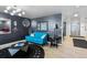 Chic living room with modern decor, stylish lighting, and comfortable seating at 800 N Washington St # 710, Denver, CO 80203