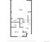 Floor 1 layout with garage, utility, bath, foyer, bedroom, and W.I.C at 2347 Kite Route Ln, Superior, CO 80027