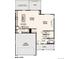 Main level floorplan featuring a kitchen, dining room, and great room at 1349 Brookfield Pl, Erie, CO 80026