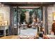 Outdoor patio view from dining room; features ample seating and ambient lighting at 2000 Little Raven St # 1B, Denver, CO 80202