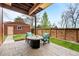 Backyard patio with fire pit and cozy seating area at 2927 N Humboldt St, Denver, CO 80205