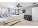 Relaxing main bedroom featuring neutral walls, a large window, and comfortable bedding at 610 Mosquito St, Elizabeth, CO 80107