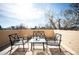 Outdoor deck with seating perfect for relaxing on a sunny day at 461 N Marion St, Denver, CO 80218