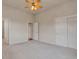 Spacious bedroom with large closets and neutral carpeting at 3535 Medallion Rd, Castle Rock, CO 80104
