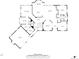 First floor plan of the home with rooms labeled: Living Room, Primary Bedroom, Kitchen, Dining Room, Garage, and more at 3535 Medallion Rd, Castle Rock, CO 80104