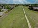 An aerial view of a grassy field with a sidewalk and homes along the perimeter at 9079 Garnet St, Highlands Ranch, CO 80126