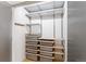 Organized closet space with shelving and storage baskets for optimal organization at 1401 Wewatta St # 709, Denver, CO 80202