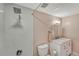 Bright bathroom with white subway tile and a modern vanity at 1100 N Marion St # 4, Denver, CO 80218