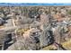 Aerial view showcasing the home's backyard and surrounding landscape at 2 Elm St, Denver, CO 80220