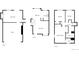 Floor plan showing layout of three floors including garage, living spaces, and bedrooms at 2875 S Espana Ct, Aurora, CO 80013
