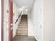 Interior view of a carpeted staircase at 5360 Allison St # D, Arvada, CO 80002