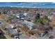 An aerial view of the neighborhood showcases the property's location within the community at 4001 Wyandot St, Denver, CO 80211