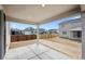 Covered patio and backyard space, perfect for outdoor living and entertaining at 45952 Gentry Ave, Bennett, CO 80102